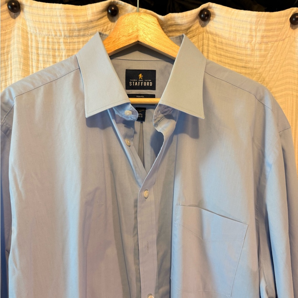 Stafford Men's Sky Blue Dress Shirt